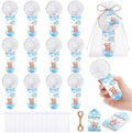 Capoda 12 Sets Baby Shower Handheld Fans Gifts Bulk Bear Baby Shower Party Favors Include Mini Portable Fan Thank You Cards and Organza Bags for Gender Reveal, Battery Operated (Excluding Batteries) by Capoda