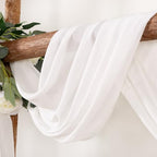 Ivory Wedding Arch Draping Fabric 30'' x 18FT Sheer Chiffon Arch Drapes - Image 2