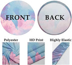 Leyiyi 6.5x6.5ft Boy or Girl Baby Shower Round Backdrop Golden Dots What Will Baby Be Lovely Bear Background for Photography Watercolor Floral Balloons Newborn Gender Reveal Party Cake Table Banner - Image 5