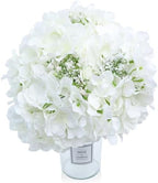AVIVIHO 65pcs White Flowers Hydrangea Artificial Flowers Bulk Ivory White Fake Flowers Faux Hydrangea Silk Flowers with Stems Perfect for Weddings Centerpieces Wreath Home Garden Party Decoration - Image 2
