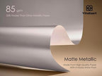 Vitalizart Matte Metallic Silver Wrapping Paper Set 30" Ribbons & Gift Tags - Image 6