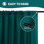 MYSKY HOME 10ft x 10ft Curtains Hunter Green Backdrop Curtains for Parties Wedding Stage Curtains Rod Pocket Sliding Drapes Backdrop Curtain for Baby Showers, Birthday, 5ft x 10ft, 2 Panels - Image 5
