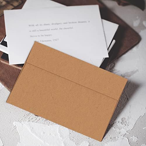 1000 PCS Goefun Brown A4 Envelopes Self Seal, 4.25 x 6.25-inch - Image 7
