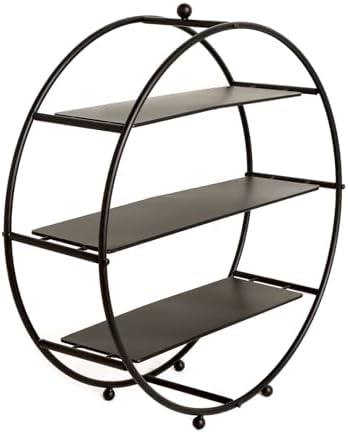 Efavormart 21" Matte Black Metal Tiered Cupcake Stand, 3 Tier Dessert Cupcake Holder Display Stand - Image 6