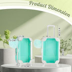 VioraWhite 40 Pcs Mini Suitcase Empty Box and Plush Ball Set, Mint Green - Image 2