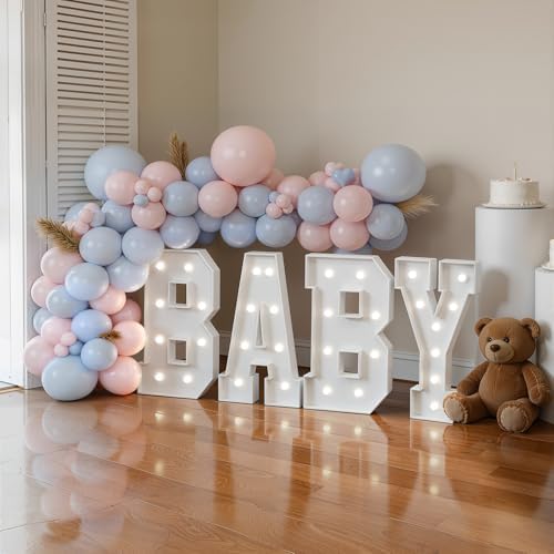 Imprsv Baby Letters For Baby Shower 2FT Marquee Letters Light Up Decoration - Image 2