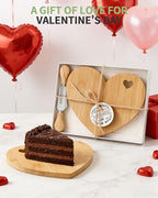 4 Set Heart Cheese Board Bridal Baby Shower Favor with Knife Fork, Thank You Gift Box, Mini Charcuterie Board, Bridal Shower Prizes, Wedding Favors, Baby Shower Game Winners, Valentines, Housewarming - Image 7