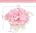 4 Pack Light Pink Baby Shower Centerpieces Flower Arrangements - Image 2