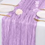 14 Pack Lavender Cheesecloth Table Runner 17x108 Inch Semi Sheer Boho Gauze Cheese Cloth Fabric Table Runners, for Wedding Party Baby Shower Birthday Home Decor Garden Farmhouse - Image 6