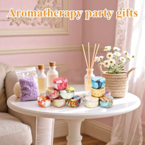 48PCS Scented Candles Gift Set Long Lasting Soy Wax Aromatherapy Candles for Home Wedding Baby Shower Bridal Party Favors Christmas Birthday Gifts for Women (Colorful) - Image 5