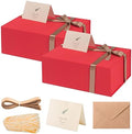 LIFELUM Red Magnetic Gift Box for Christmas Presents, 13.85"x8.35"x4.45" by Lifelum