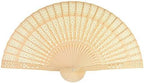 Sandalwood Hand Fans Set of 50 Folding Wedding Favor Gifts abanicos - Image 2