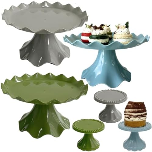 6 Pcs Mini Cup cake stand for Party, Wedding, Birthday, Baby Shower, Anniversary (Retro) by Unknown