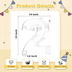 Ledido Reusable 10'' Fillable Acrylic Charcuterie Board Box Number 21 - Image 3