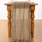 DeZerlor Nude Cheesecloth Table Runners 10 Pack Fall Runners - Image 4