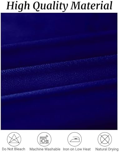Fokitut 6 Pack Rectangle Tablecloth, 90x156 Inch, Stain Resistant and Wrinkle Polyester Table Cloth, Fabric Table Cover for Kitchen Dining, Wedding, Party, Holiday Dinner-Royal Blue - Image 2