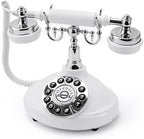 Audio Guest Book Wedding Phone, Retro Telephone Voice Recorder with Custom Greeting, Rechargeable Message Keepsake for Bridal Shower, Anniversary & Special Occasions（White） by Unknown
