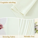 Ivory Wedding Arch Backdrop Cover 7.2ft and 6ft Draped Arch Covers Stretchy Backdrop Spandex Balloon Arch Covers for Bridal Shower Baby Shower Engagement Photography Birthday Party Decorations - Image 5