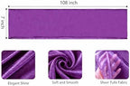 50 Wedding Organza Purple Chair Sashes - Sheer Chair Bows for Party Banquet Hotel Restaurant Birthday Bridal Shower Engagement Events Decorations - Image 2