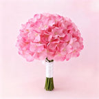 WEISPARK 100PCS Artificial Hydrangea Flowers, Fake Flowers Silk Hydrangea Full Flowers Heads with Stems for Wedding Home Party Shop Baby Shower Decor (Dark Pink) - Image 5