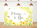 9x6ft Mommy to Bee Backdrop Floral Bouquet Baby Shower Party Wildflower Honeycomb New Born Gender Reveal Photography Background Party Banner Decorations Photo Studio Props by Unknown