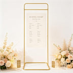 Wedding Sign Stand Adjustable Metal Easel Stand for Welcome Signs,Gold - Image 2
