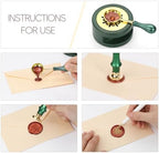 CLKINN Wax Seal Kit with 24 Colors 600Pcs Sealing Wax Beads for DIY Crafts - Image 3