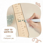 Personalized Name Kids Height Wall Chart - Coconut Tree Wood Height Chart - Image 5