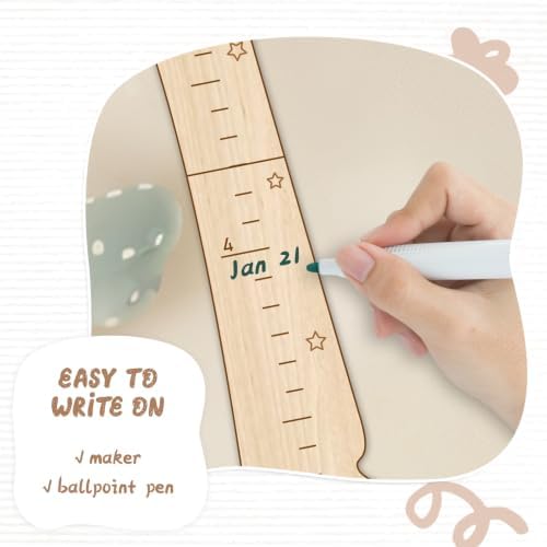 Personalized Name Kids Height Wall Chart - Coconut Tree Wood Height Chart - Image 5