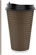LITOPAK 80 Pack 16 oz Disposabel Paper Cups, Coffee Cups with Lid, Stirrers by LITOPAK