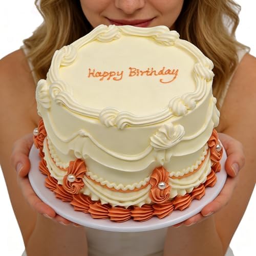 NICE PURCHASE Realistic Fake Birthday Cake Fake Food Bakery Shop Display Model Party Decoration Pro Cake Faux Replica Wedding Gift Home Decor(6 inch wide & style G) - Image 6