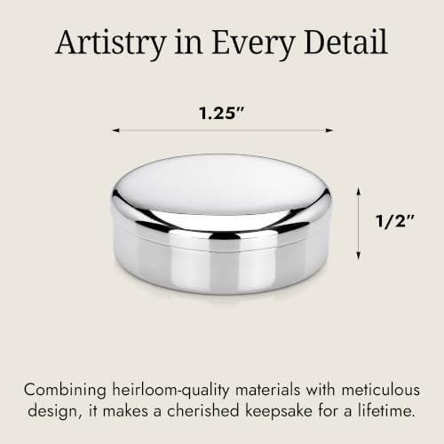 925 Sterling Silver First Curl & Tooth Keepsake Box - Image 7