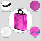 BLEWINDZ 100 Medium Reusable Gift Bags with Handles - Ideal Party Favors & Shopping Bags (10 Colors) - Image 6