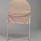 HUAYI Light Tan Ripples Pattern Arch Backdrop Cover for Birthday Party Wedding Baby Shower Decorations Chiara Backdrops Arched Wall Frame Stands Covers Props GP-454 3ft * 6.5ft - Image 3