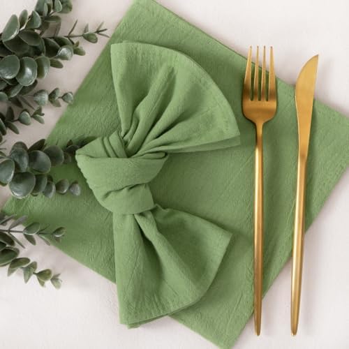 Cloth Napkins Fall Washable Reusable Linen Wedding Party Home Table Decor - Image 4