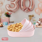 10PCS Cradle-shaped Gift Box, Baby Shower Flower Basket Gift Box, Pink Companion Gift Box, Baby Shower Flower Basket Gift Box, Medium Cradle Floral Basket, Baby Shower Crib Basket Cardboard Box - Image 4