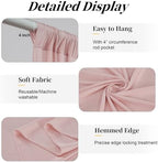 20ft x 15ft Dusty Pink Backdrop Curtains for Wedding Parties, 4 Panels Extra Long Wrinkle Free Fabric Drapes Photo Backdrop for Baby Shower Birthday Stage Reception Lobby Decoration - Image 5