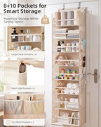 STORAGE MANIAC Over Door Organizer Hanging Shelves Large Clear Deep Pockets - Image 5