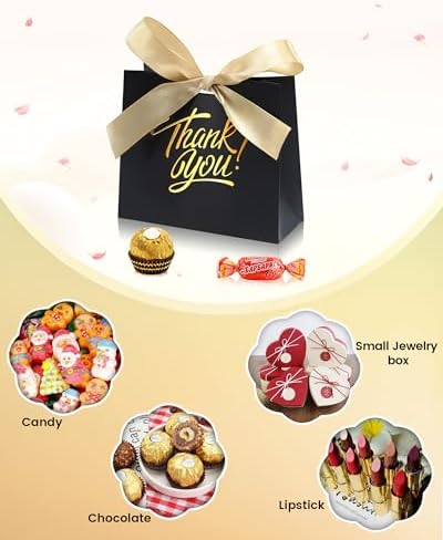 DOYIDE 200 Pack Small Thank You Gift Bags, Party Favor Bags with Bow Ribbon - Image 4