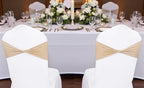 Pack of 125 Spandex Chair Sashes without Slider Buckles – Champagne Gold - Image 6
