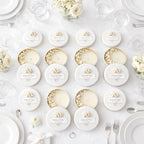Personalized Scented Soy Wax Candle Favors with Dried Flowers, White Tin Guest Gifts for Weddings, Bridal & Baby Showers, Bulk Sets (10–200 Count) - Image 4