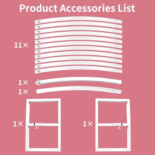 Wedding Arch Round Backdrop Stand White Metal Circle Backdrop Stand Circle Balloon Arch Stand Frame for Birthday Party Bridal Shower Anniversary Ceremony Candy Tables Celebration in 1.9X2.2m - Image 3