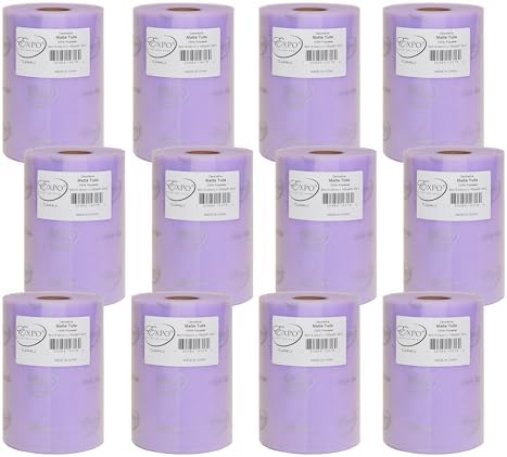Expo International Decorative Matte Tulle, Roll/Spool of 6” X 100 Yards, Lightweight Polyester Tulle Fabric for Tutus, Costumes, and Party Decorations, Washable, Easy-to-Use, Pack of 12, Lavender by ExpoInternational