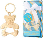 Baby bottle Opener Baby Shower Party Gift Bottle Opener Cute Bear Shape Bottle Opener Guest Wedding Party Gift Back Children's Birthday Party decoration（blue 24/packs） - Image 5