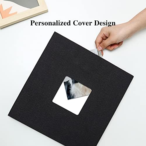 Vienrose Large Photo Album Self Adhesive for 4x6 8x10 10x12 Pictures Linen Scrapbook Album DIY 40 Blank Pages with A Metallic Pen - Image 2