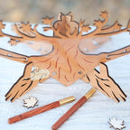 Wedding Guest Book Alternative, Heart Wooden Tree Rustic Boho Keepsake - Image 4