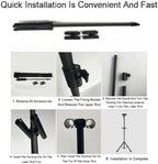Art Painting Display Easel Stand,Portable Adjustable Metal Tripod Artist Easel,for Drawing,Displaying,Wedding Birthday Baby Shower Welcome Board - Image 6