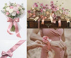 25 Metres Satin Ribbon Dusky Pink 38 mm Ribbon Dusty Rose Ribbon Satin Decorative Ribbon Pink Gift Ribbon Dusky Pink - Image 2