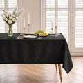 Thick Black Tablecloth, Water & Wrinkle Resistant, 54x120 Inch by Unknown