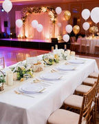 Supernal 350PCS White and Gold Plastic Dinnerware Set for Bridal Showers - Image 4